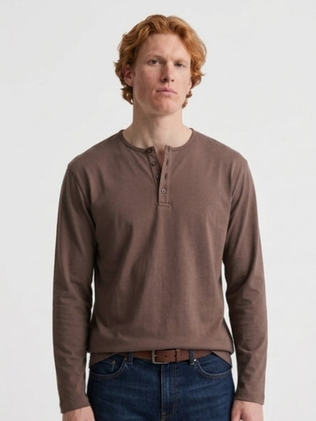 Henley long sleeve tee