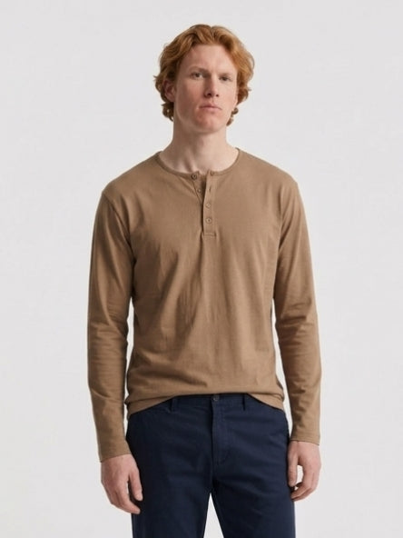 Henley long sleeve tee